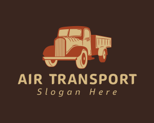 Retro Dump Truck logo design