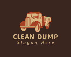 Retro Dump Truck logo design