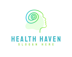 Human Health Brain  logo design