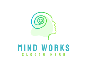 Human Health Brain  logo design