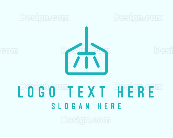 House Mop Cleaning Logo