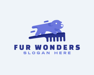 Dog Grooming Comb logo