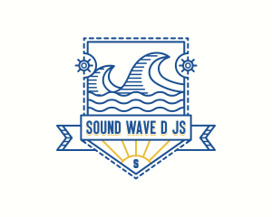 Ocean Surfing Island logo design