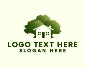 Residential House Tree logo