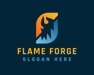 Fire Ice Gas Station logo design