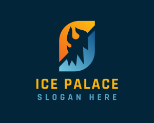 Fire Ice Gas Station logo design