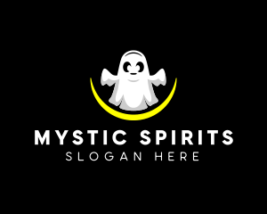 Spooky Ghost Cute logo