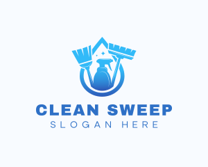 Droplet Clean Janitorial logo design