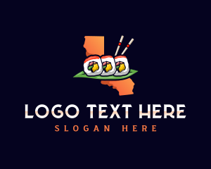 Sushi Roll California Logo