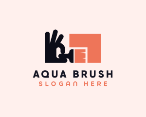 Paint Brush Renovation logo design