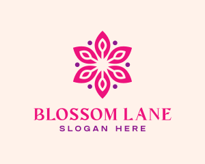 Pink Flower Blossom logo