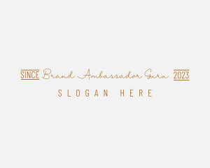 Elegant Golden Brand logo design