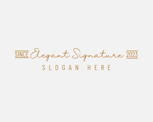 Elegant Golden Brand logo design