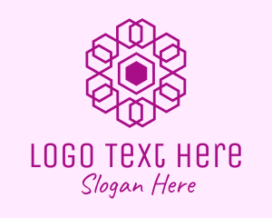 Purple Hexagon Mandala logo