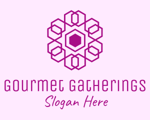 Purple Hexagon Mandala Logo