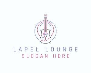 Guitar Wine Bar logo design