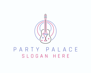 Guitar Wine Bar logo design