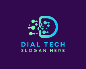 Generic Tech Letter D logo design