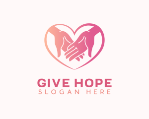 Love Hand Charity logo design