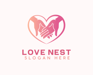 Love Hand Charity logo design