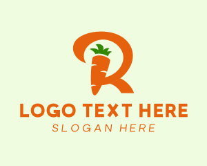 Carrot Letter R Farm  logo