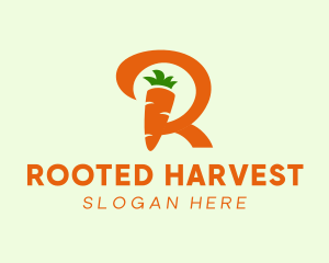 Carrot Letter R Farm  logo