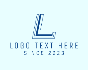 Blue Gaming Letter L logo