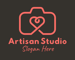 Heart Camera Photography  logo design