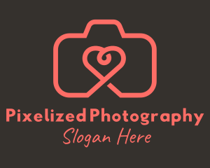 Heart Camera Photography  logo design