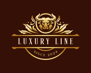 Luxury Bull Farm logo design