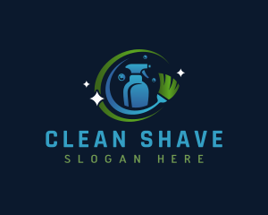 Cleaning Spray Mop logo design