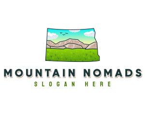 North Dakota Mountain logo design