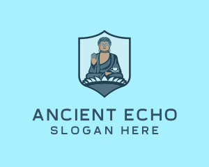 Buddhism Temple Landmark logo design