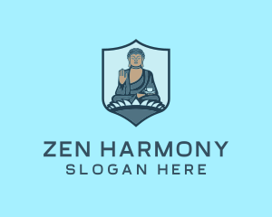 Buddhism Temple Landmark logo