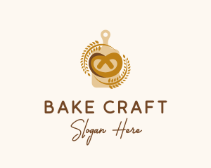 Wheat Pretzel Baker logo design