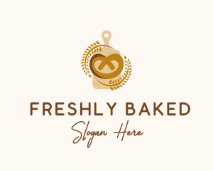 Wheat Pretzel Baker logo design