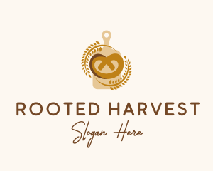 Wheat Pretzel Baker logo design