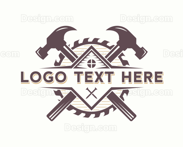 Hammer Handyman Builder Logo