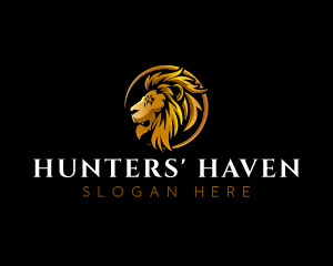 Wild Lion Hunter logo design