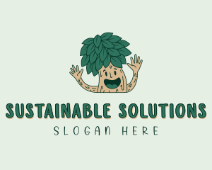 Sustainable Eco Tree  logo design