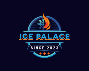 Fire Ice Refrigeration logo design