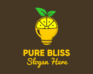 Lemon Pulp Bulb logo design