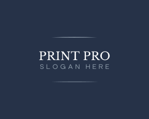 Professional Serif Text logo design