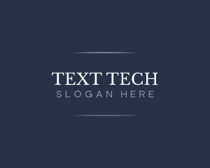 Professional Serif Text logo design