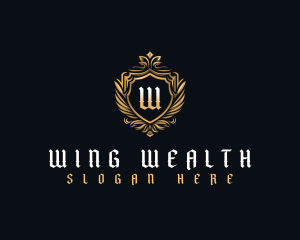 Shield Wing Crest logo design