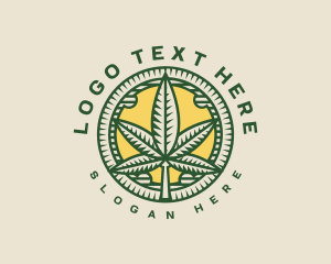 Herbal Marijuana Leaf logo