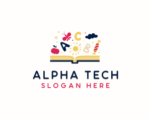 Educational Book Alphabet  logo