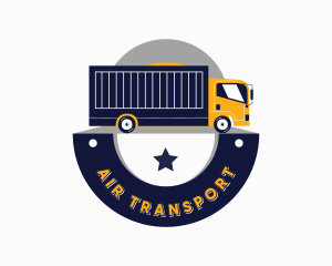 Import Logistics Cargo Truck logo design