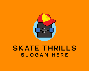 Retro Skater Boy logo design