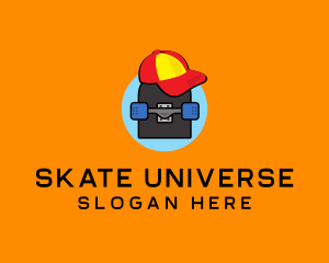 Retro Skater Boy logo design